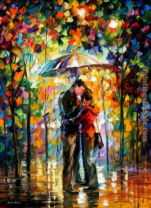 Leonid Afremov A Kiss in the Park